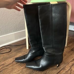 Reformation Black Heeled Boots